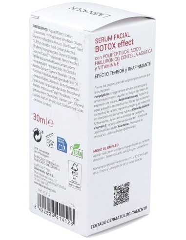 Serum Facial Botox Efecto Tensor 30Ml. Labnatur de Labnatur Bio
