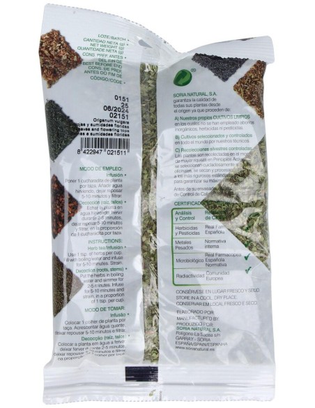 Oregano Bolsa 25Gr. de Soria Natural