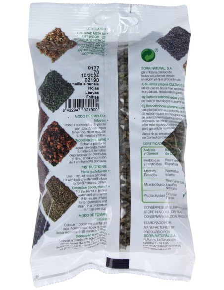 Te Verde Bolsa 70Gr de Soria Natural