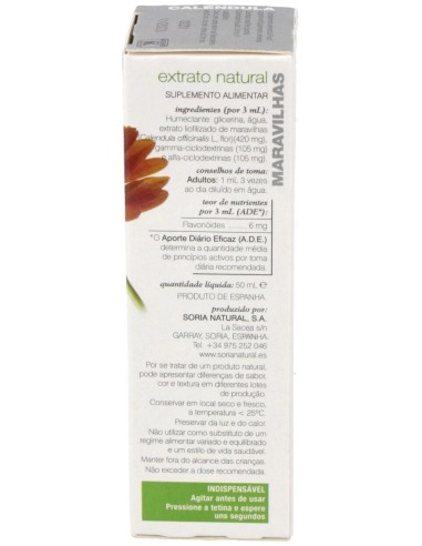Ext. Calendula Xxi 50Ml. S/Al de Soria Natural