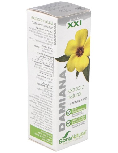 Ext. Damiana Xxi 50Ml. S/Al de Soria Natural