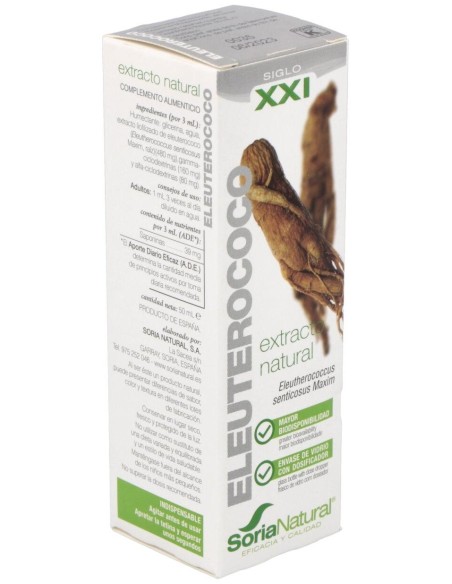 Ext. Eleuterococo Xxi 50Ml. S/Al de Soria Natural