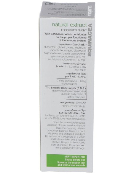 Ext. Echinacea Xxi 50Ml. S/Al de Soria Natural