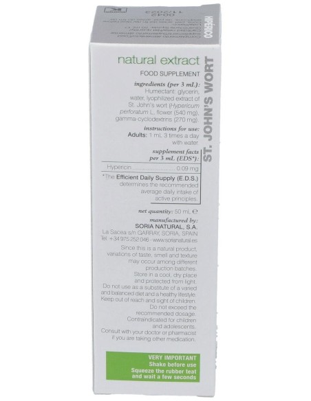Ext. Hiperico Xxi 50Ml. S/Al de Soria Natural