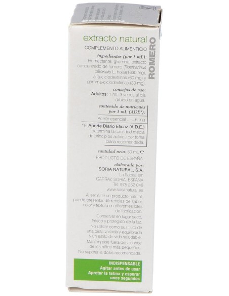 Ext. Romero Xxi 50Ml. S/Al de Soria Natural
