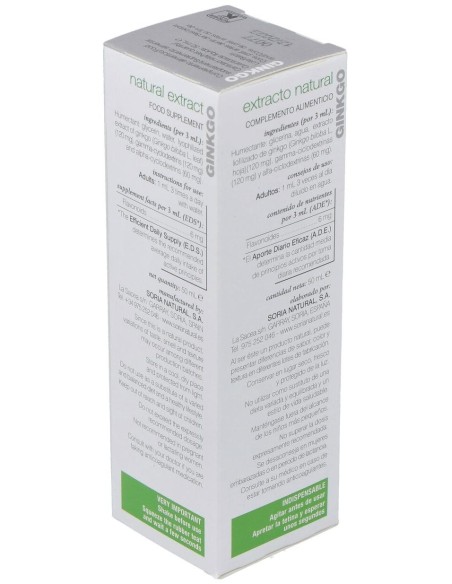 Ext. Ginkgo Biloba Xxi 50Ml. S/Al de Soria Natural