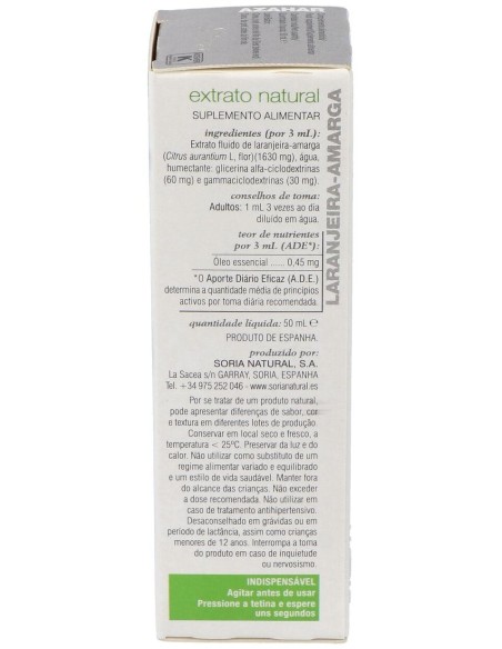 Ext. Azahar Xxi 50Ml. S/Al de Soria Natural