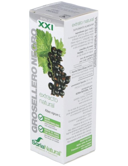 Ext. Grosellero Negro Xxi 50Ml. S/Al de Soria Natural