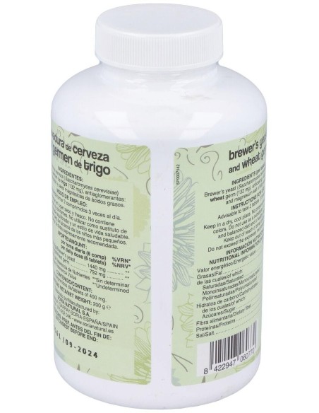 Germen De Trigo Y Levadura De Cerveza 500Comp. de Soria Natural