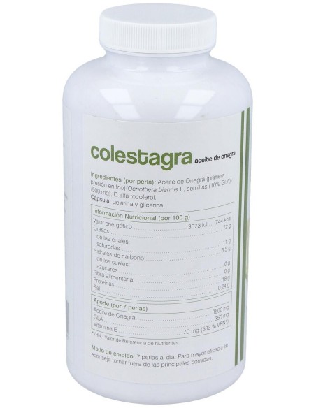 Aceite De Onagra Colestagra 500Perlas de Soria Natural