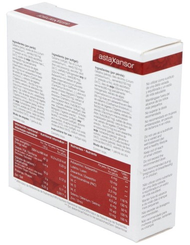 Astaxansor 30Perlas de Soria Natural