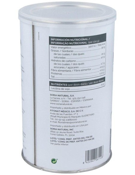 Naturcitina (Lecitina Ip Granulada) 400Gr. de Soria Natural