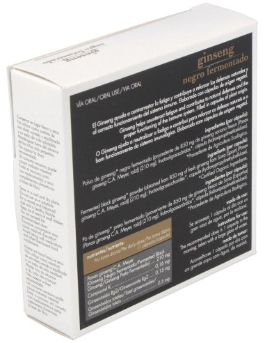 Ginseng Negro Fermentado 24Cap. de Soria Natural