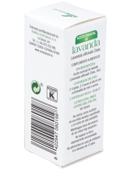 Esencia Lavanda 15Ml. de Soria Natural