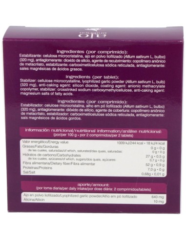 Ajo Enterico 30Comp. de Soria Natural