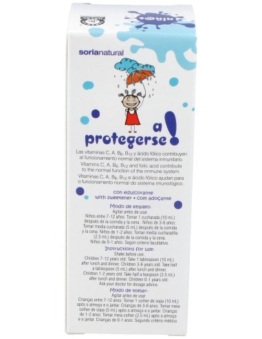 A Protegerse Niñ@S Jarabe 150Ml. de Soria Natural