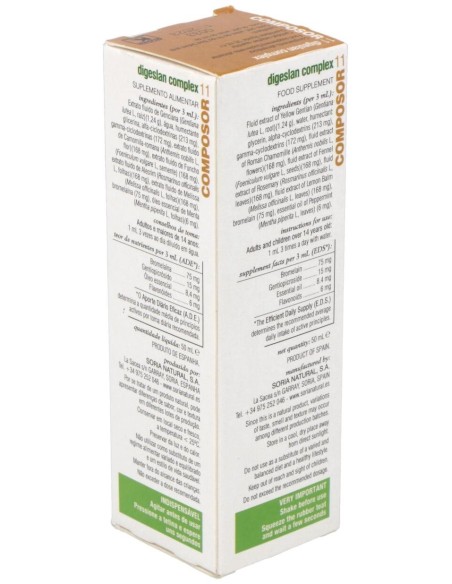 Composor 11 Digeslan Complex Xxi 50Ml. de Soria Natural