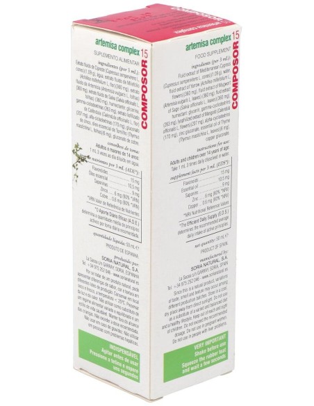 Composor 15 Artemisa Complex Xxi 50Ml. de Soria Natural