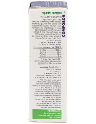 Composor 18 Regastril Complex Xxi 50Ml. de Soria Natural