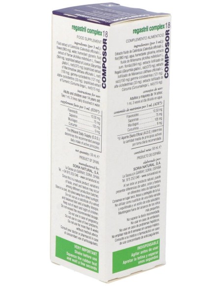 Composor 18 Regastril Complex Xxi 50Ml. de Soria Natural