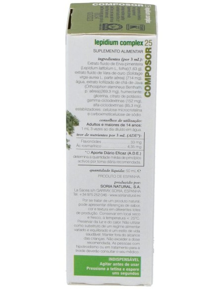 Composor 25 Lepidium Complex Xxi 50Ml. de Soria Natural