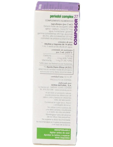 Composor 27 Periodol Complex Xxi 50Ml. de Soria Natural