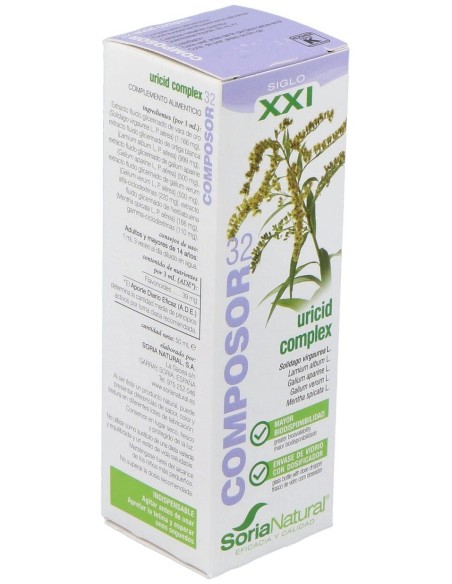 Composor 32 Uricid Complex Xxi 50Ml. de Soria Natural