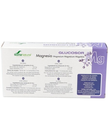 Glucosor Magnesio 28Amp. de Soria Natural