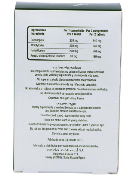 Chinasor 21 Si Jun Zi Wan 30Comp. de Soria Natural