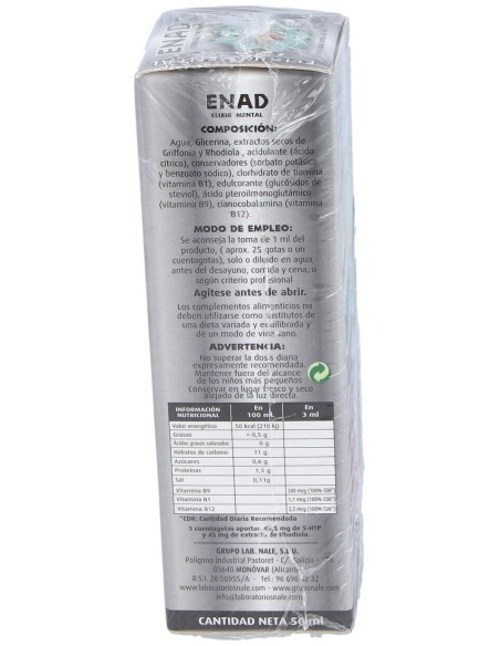 Enad Elixir Mental 50Ml. de Nale