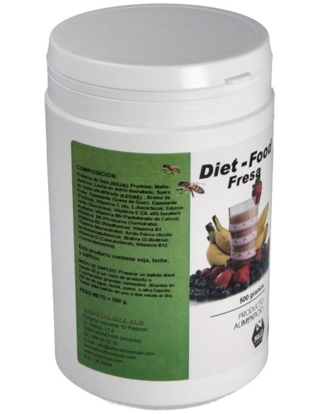 Diet Food Batido Sabor Fresa 500Gr de Nale