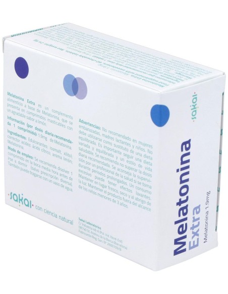 Melatonina Extra Masticable 60Comp. de Sakai