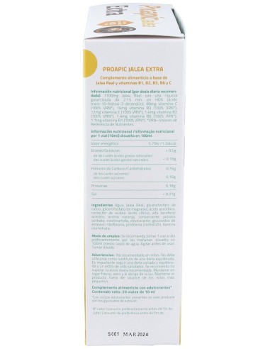 Proapic Jalea Real Extra 20Amp. de Sakai