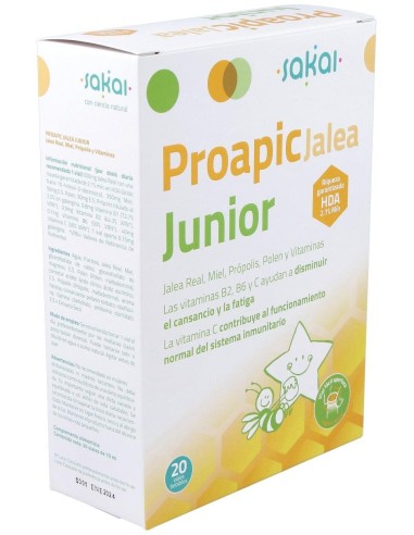 Proapic Jalea Real Infantil-Junior 20Amp. de Sakai