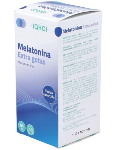 Melatonina Extra Gotas 60Ml. de Sakai