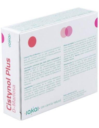 Cistynol Plus D-Manosa 30Cap. de Sakai