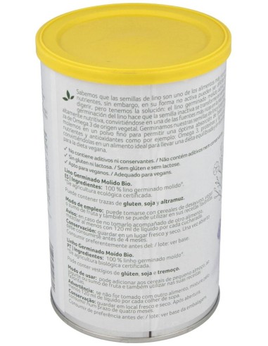 Semillas De Lino Germinado Molido 500Gr. de Granovita