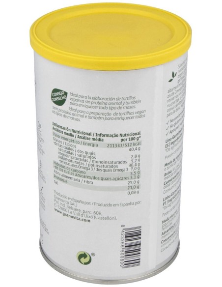 Semillas De Lino Germinado Molido 500Gr. de Granovita