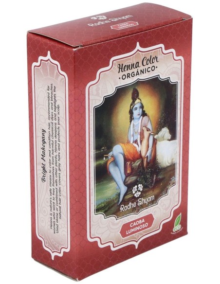 Henna Polvo Caoba Luminoso 100Gr. de Radhe Shyam