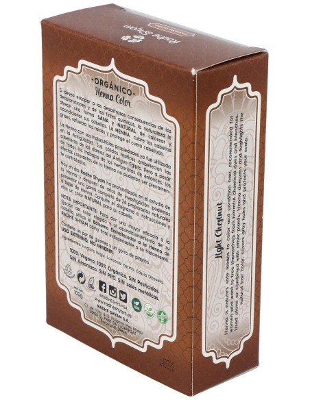 Henna Polvo Castaño Claro 100Gr. de Radhe Shyam