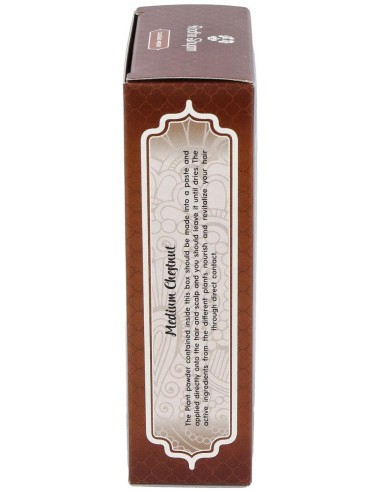 Henna Polvo Castaño Medio 100Gr. Eco de Radhe Shyam