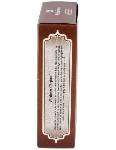 Henna Polvo Castaño Medio 100Gr. Eco de Radhe Shyam