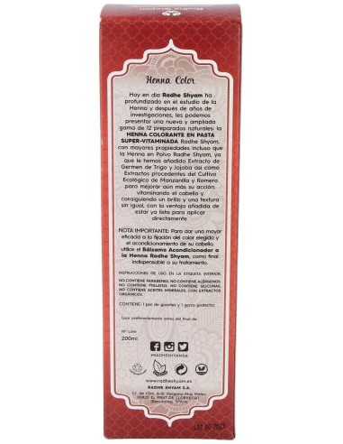 Henna Pasta Caoba 200Gr. de Radhe Shyam