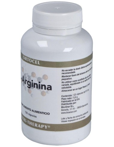 L-Arginina 500Mg. 120Cap. de Ortocel Nutri-Therapy