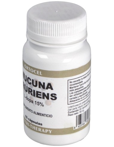 Mucuna Pruriens 400Mg. 60Cap. de Ortocel Nutri-Therapy