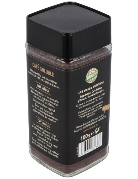 Cafe Soluble Instantaneo 100Gr. Bio de Biocop