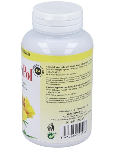Onagrapol (Aceite de Onagra) 120 Perlas 700 Mg de Plantapol