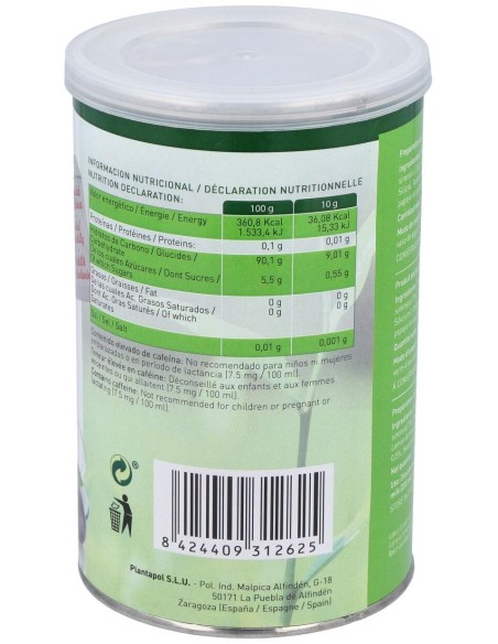 Te Verde Con Papaya Y Ciruela Bote 200Gr.Instantan Plantapol