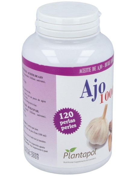Ajo 1000 (Aceite de Ajo) 120 Perlas 1.400 Mg de Plantapol