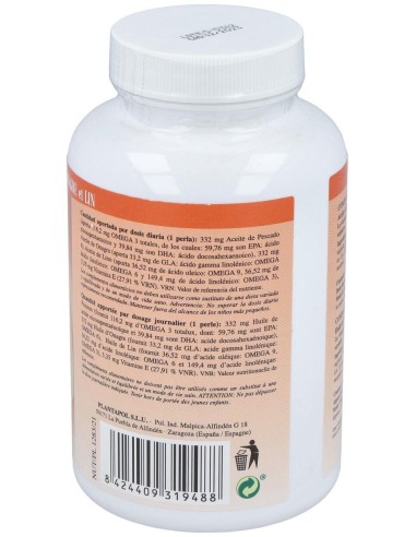 Omega 3,6,9  120 Perlas de 1.400 Mg de Plantapol